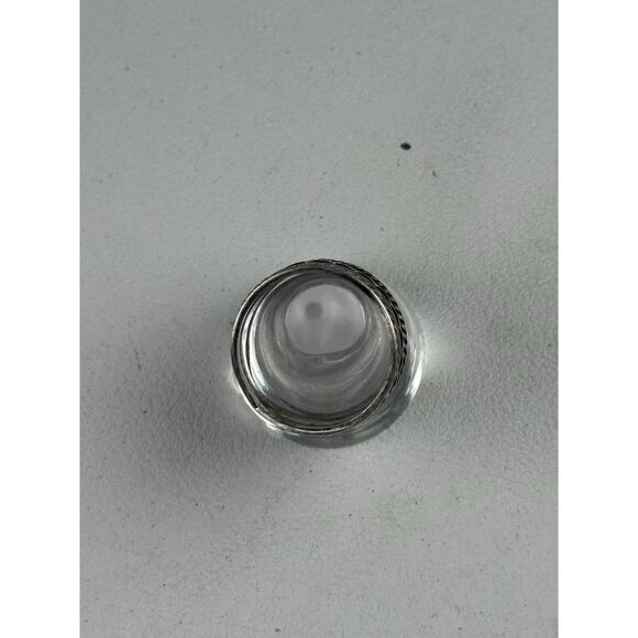 Vintage Wide Band Sterling Silver Ring Patterned Size 8 - Picture 9 of 11